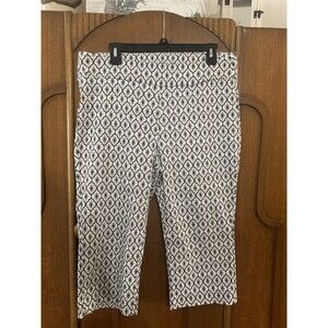 Zoe + Phoebe Diamond Design Capris. Size Xl. B23